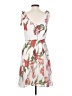Paper Crown 100% Polyester Floral White Casual Dress Size S - photo 2