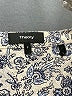 Theory 100% Silk Paisley Blue 3/4 Sleeve Silk Top Size P (petite) - photo 7
