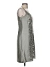 Ann Taylor Metallic Silver Cocktail Dress Size 6 - photo 4