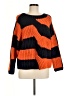 Zara Color Block Orange Pullover Sweater Size M - photo 1