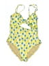 Old Navy Print Yellow One Piece Swimsuit Size L - photo 1
