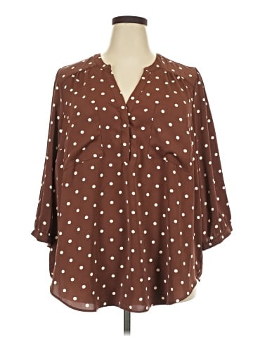 Torrid 3/4 Sleeve Blouse (view 1)
