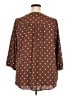 Torrid 100% Polyester Polka Dots Brown 3/4 Sleeve Blouse Size 3X Plus (3) - photo 2