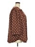 Torrid 100% Polyester Polka Dots Brown 3/4 Sleeve Blouse Size 3X Plus (3) - photo 4