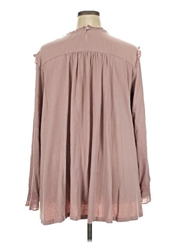 LOGO by Lori Goldstein Long Sleeve Blouse (view 2)