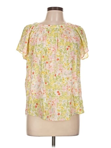 LC Lauren Conrad Short Sleeve Blouse (view 1)