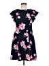 Jessica Howard Floral Blue Casual Dress Size 6 (petite) - photo 1
