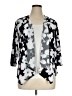 Roz & Ali Gray Black Cardigan Size 14 - photo 1
