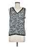 Halogen 100% Polyester Silver Sleeveless Blouse Size M - photo 1
