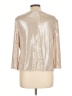 Alex Evenings Metallic Silver 3/4 Sleeve Blouse Size Lg Petite - photo 2