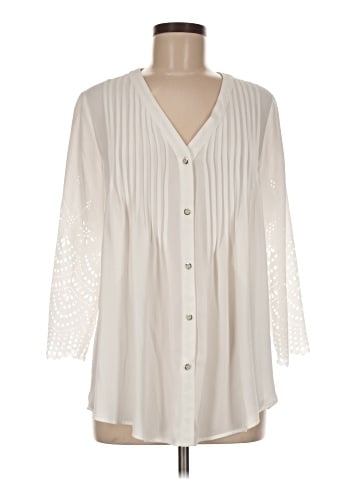 NY Collection 3/4 Sleeve Blouse (view 1)