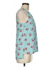 Everly 100% Polyester Teal Sleeveless Blouse Size M - photo 4