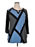 JM Collection Blue 3/4 Sleeve Top Size XL - photo 1