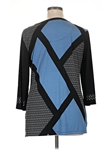 JM Collection 3/4 Sleeve Top (view 2)