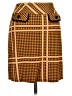 Dunnes Houndstooth Orange Casual Skirt Size 10 - photo 1