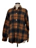 Steve Madden Brown Long Sleeve Button-Down Shirt Size M - photo 1