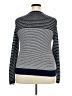 Ann Taylor LOFT 100% Cotton Stripes Blue Pullover Sweater Size XXL - photo 2