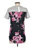 Pink Clover Gray Short Sleeve Top Size S - photo 2