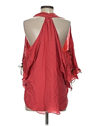 Haute Hippie 3/4 Sleeve Silk Top (view 2)