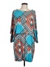 Jessica Simpson Argyle Teal Casual Dress Size L - photo 1