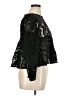 Zara 100% Polyester Black Long Sleeve Blouse Size XL - photo 4