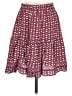 Max Studio 100% Rayon Print Burgundy Casual Skirt Size XS - photo 1