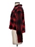 Express Plaid Red Long Sleeve Button-Down Shirt Size XS - photo 5