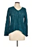 Te Verde Teal Long Sleeve Blouse Size L - photo 1