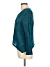 Te Verde Teal Long Sleeve Blouse Size L - photo 5