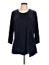 H By Halston Blue 3/4 Sleeve Top Size L - photo 1