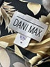 Dani Max 100% Polyester Print Gold Cocktail Dress Size 16 - photo 7