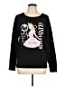 Instant Message 100% Cotton Graphic Black Sweatshirt Size L - photo 1