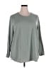 Lands' End Gray 3/4 Sleeve T-Shirt Size 2X - photo 1