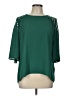 Octavia 100% Polyester Green 3/4 Sleeve Blouse Size L - photo 1