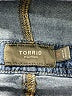 Torrid 100% Cotton Blue Overall Shorts Size 18 - photo 3