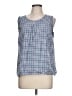Merona Blue Sleeveless Blouse Size L - photo 1