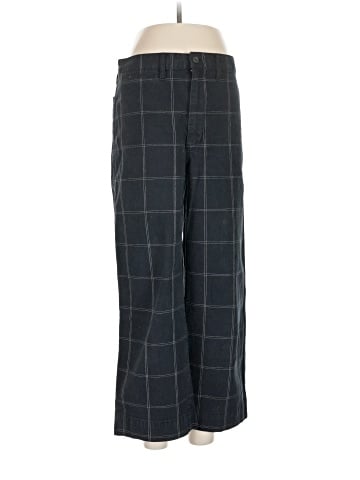 Madewell Slim Emmett Wide-Leg Crop Pants in Space-Dyed Windowpane (view 1)