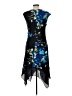 Luxology Floral Blue Cocktail Dress Size 10 - photo 2