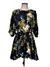AaKaa Floral Blue Casual Dress Size L - photo 1