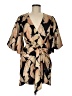 Keepsake Print Tan Cocktail Dress Size 6 - photo 1