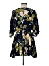 AaKaa Floral Blue Casual Dress Size L - photo 2