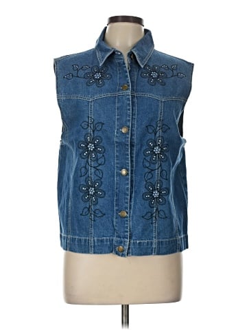 Decorated Originals Denim Vest (view 1)