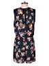 Aqua 100% Polyester Floral Blue Romper Size XS - photo 2