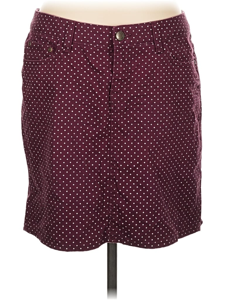 Pre-owned H&m L.o.g.g. Casual Skirt In Burgundy