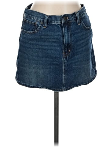 Madewell Denim Mini Skirt in Karney Wash (view 1)