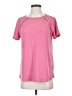Pink Clover Solid Pink Active T-Shirt Size S - photo 1