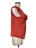 Deletta Orange Sleeveless Blouse Size M - photo 4
