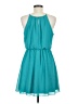 Iz Byer 100% Polyester Solid Teal Cocktail Dress Size M - photo 2