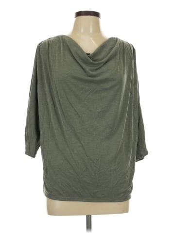 Green Envelope 3/4 Sleeve Top (view 1)