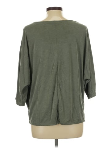 Green Envelope 3/4 Sleeve Top (view 2)